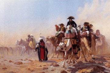  Napol Tableaux - Napoléon et son état major général Arabian Jean Léon Gérôme